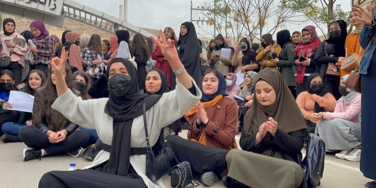 تجدد تظاهرات طلاب جامعة السليمانية