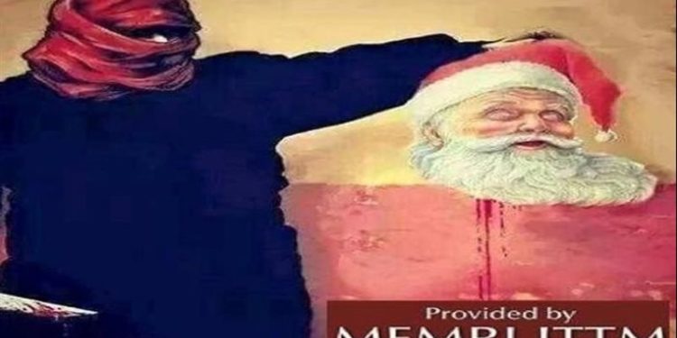 انتشار صور (بابا نويل مقطوع الرأس)  تثير الفزع في نفوس العالم