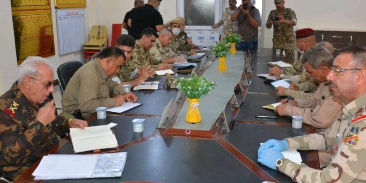 اجتماع امني بين قيادات من الجيش العراقي والبيشمركة