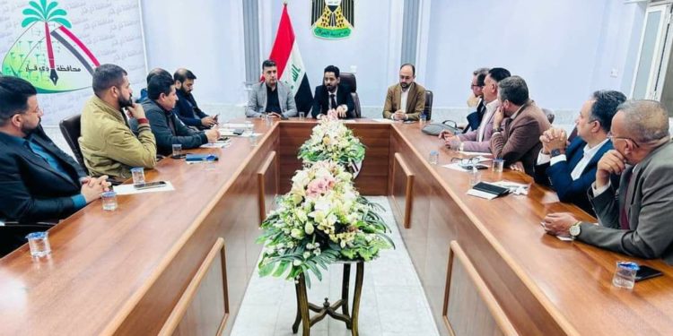 محافظ ذي قار الجديد يترأس أول اجتماع وتم اتخاذ عدة قرارات