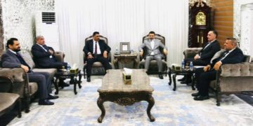 وفــــد “الهيئة السياسية للتيار الصـــدري” يلتقي رئيس غرفة تجارة بغداد
