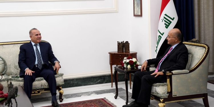 برهم صالح يلتقي سعد كمبش ويؤكد أهمية السلم والتعايش الاجتماعي