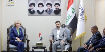 أحمد المطيري يلتقي السفيرة الأسترالية لدى بغداد