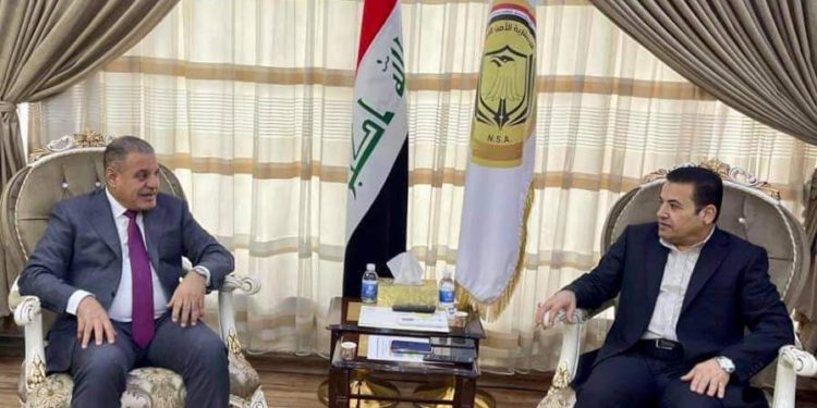 اجتماع بين (قاسم الأعرجي و أبو مازن) تأكيد على ضرورة سد الثغرات الأمنية