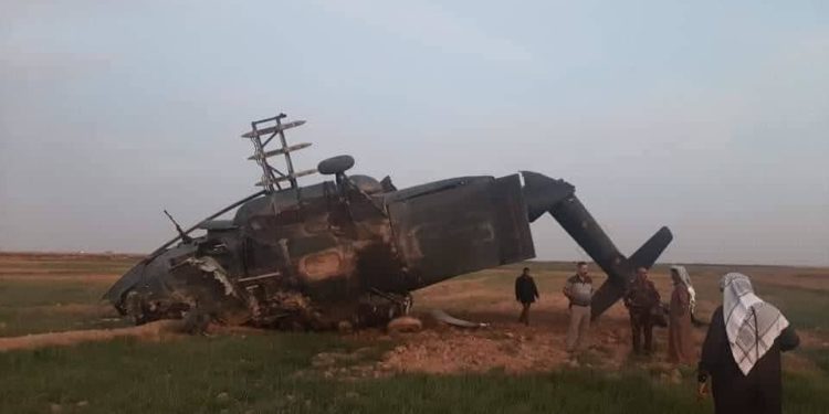 بيان وزارة الدفاع بشأن سقوط المروحية العسكرية