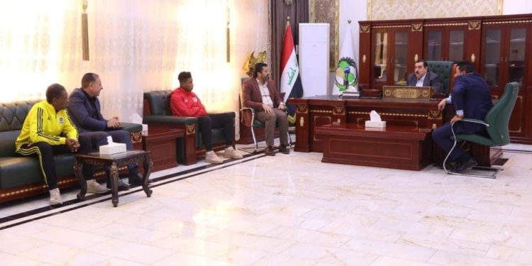 الأنبار تكرّم لاعب منتخب شباب العراق (نصر سلام) بعد التتويج ببطولة غرب آسيا