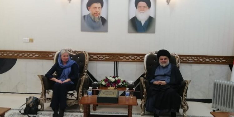 الصدر يستقبل جينين بلاسخارت في النجف