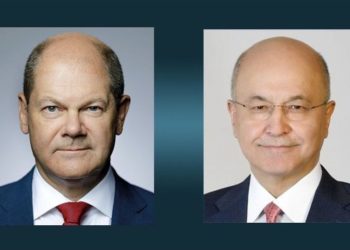 برهم صالح يهنئ المستشار الألماني الجديد