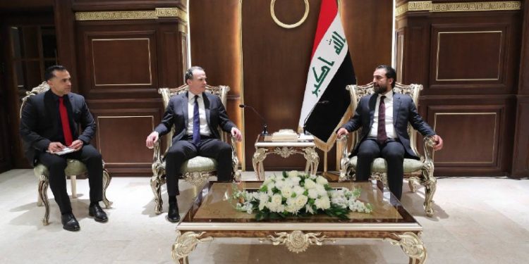 اجتماع يضم الحلبوسي ومنـــسق مجلس الأمن القومي الأميركي (لشؤون الشرق الأوسط)