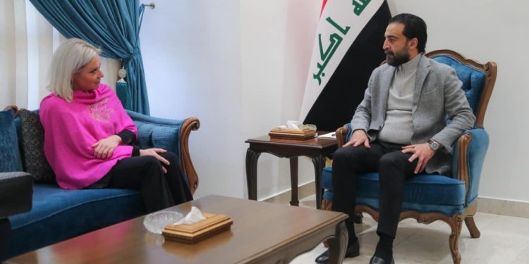 الحلبوسي يستقبل بلاسخارت .. تأكيد على (أهمية الحوار والعمل المنسجم) مع التحديات الراهنة