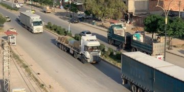 استهداف رتلاً ينقل معدات لوجيستية للتحالف الدولي في الديوانية
