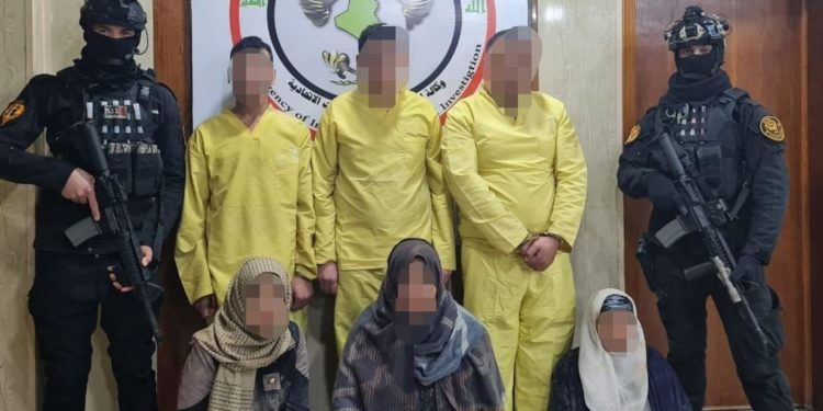 القبض على ستة إرهابيين من عائلة ارهابي في نينوى