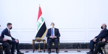 الكاظمي يستقبل وزير الخارجية الليتواني والوفد المرافق له