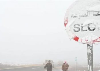 الثلوج تغطي (6 مدن سعودية) ودرجات الحرارة 3 تحت الصفر