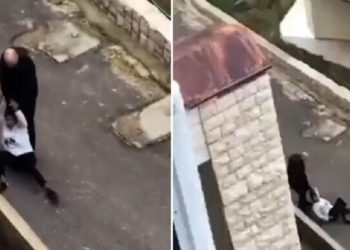 الاعتداء على معينة منزلية بطريقة وحشية في لبنان (ضرب وسحل في الشارع) .. والأمن يتدخل