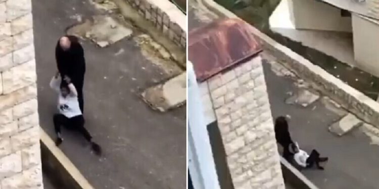 الاعتداء على معينة منزلية بطريقة وحشية في لبنان (ضرب وسحل في الشارع) .. والأمن يتدخل