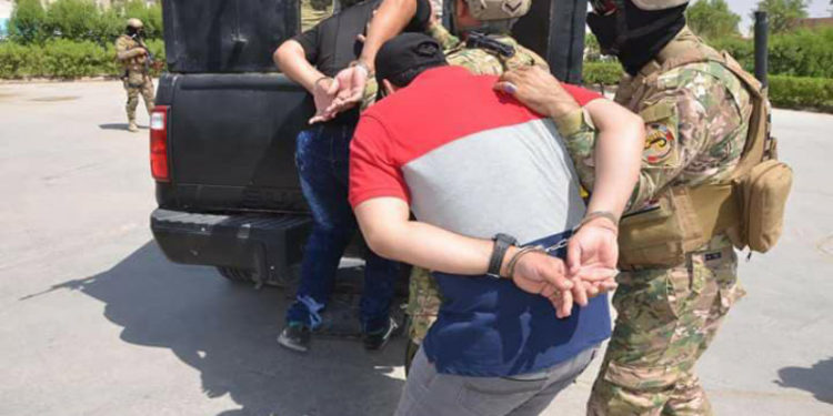 أمن السليمانية يعلن القبض على (4 متهمين) بالارهاب