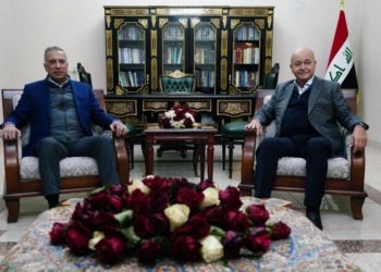 الرئيس صالح يستقبل الكاظمي (دعم مفتوح) للقوات الأمنية في مواجهة الإرهاب