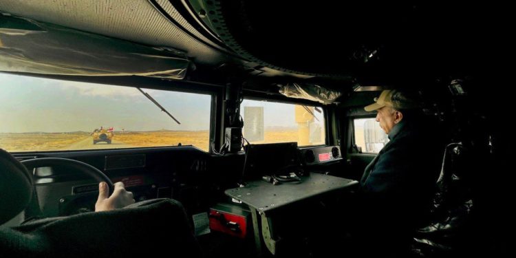 كلمة الكاظمي  خلال زيارته لمنطقة الشريط الحدودي مع سوريا