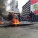 إضراب وقطع للطرقات في لبنان بسبب تردي الأوضاع المعيشية