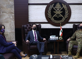 السفارة الأمريكية تعلق على لقاء قائد جيش لبنان بموفد واشنطن لملف ترسيم الحدود البحرية مع إسرائيل