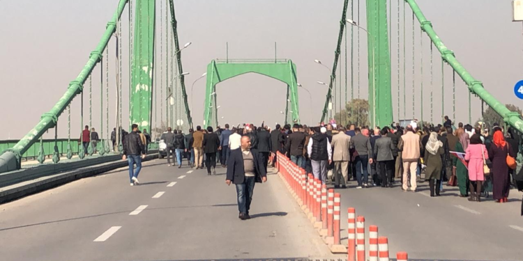 القوات الأمنية تغلق إحدى بوابات المنطقة الخضراء وسط بغداد