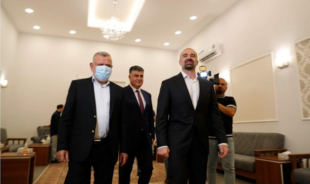 طاولة مباحثات تضم العامري والمالكي والخزعلي في منزل طالباني