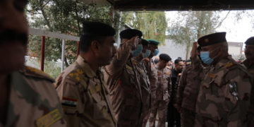 ‏وفد أمني برئاسة الشمري يصل قاعدة عين الأسد