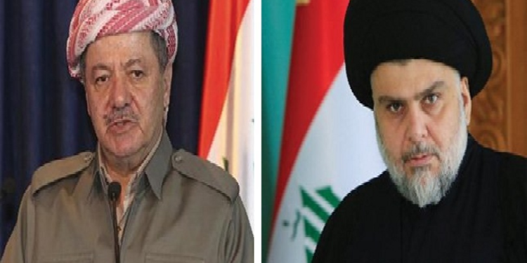 تفاصيل الاتصال الهاتفي بين بارزاني والصدر