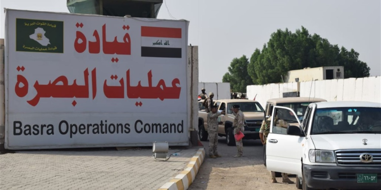 حملة جوية برية نهرية تجريها القوات الأمنية لملاحقة المطلوبين في البصرة (صور)