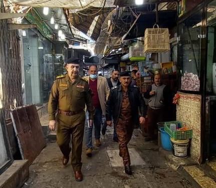 قيادة العمليات تعلن تفتيش (الخانات) في الكاظمية + صور