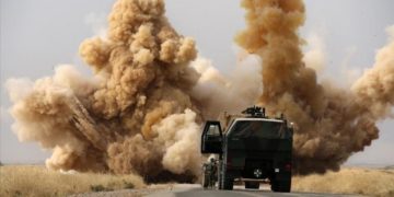 تفجير يستهدف رتل دعم لوجستي للتحالف الدولي على طريق الناصرية – المثنى