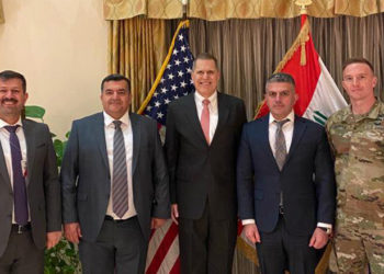  وفد من البيشمركة “يوقع اتفاقاً مشتركاً ” مع السفارة الأمريكية في بغداد