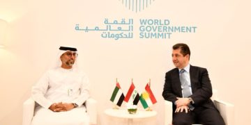 مسرور بارزاني يبحث تعزيز العلاقات مع الامارات