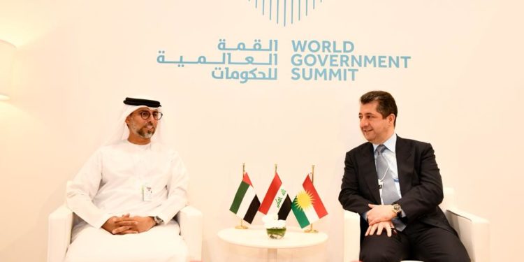 مسرور بارزاني يبحث تعزيز العلاقات مع الامارات