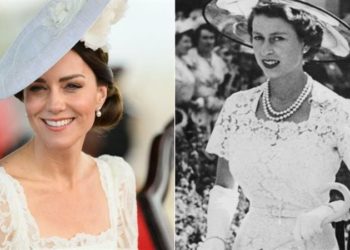كــــــيت ميدلتون تقلد الملكة إليزابيث بإطلالة عمرها 68 عاما