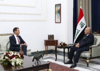 برهم صالح يستقبل السفير البلجيكي لدى بغداد