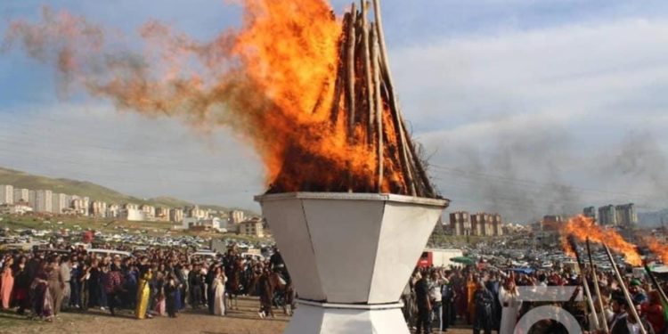 شعلة نوروز تتقد في كردستان