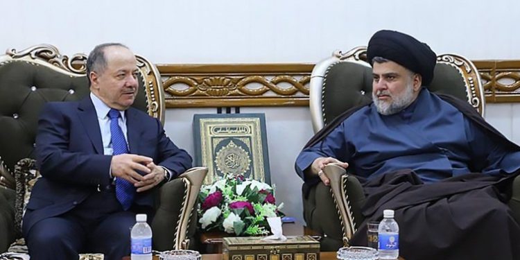 الصدر وبارزاني يتفقان على تشكيل لجنة للتحقيق بوجود مقرات إسرائيلية