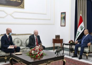 برهم صالح والقائم بأعمال السفارة الأوكرانية يبحثان أوضاع الجالية العراقية