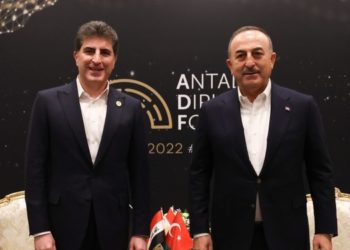 اجتماع بين بارزاني ووزير الخارجية التركي