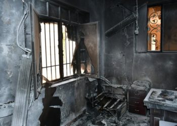 حرق مدرسة في النجف من قبل مجهولين