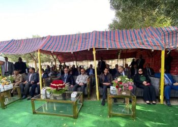 وضع حجر الأساس لمشروع الأبنية المدرسية في النجف