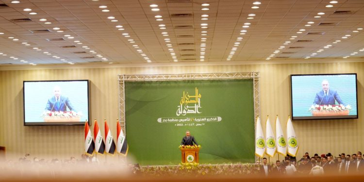 أهمّ ما جاء في كلمة الكاظمي خلال حضوره الاحتفالية التي أقامتها منظمة بدر بمناسبة الذكرى 41 على تأسيسها