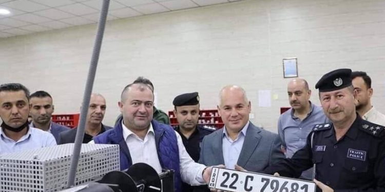 طبع أول لوحة مركبات في مرور أربيل ,, ستكون موحدة في العراق كله