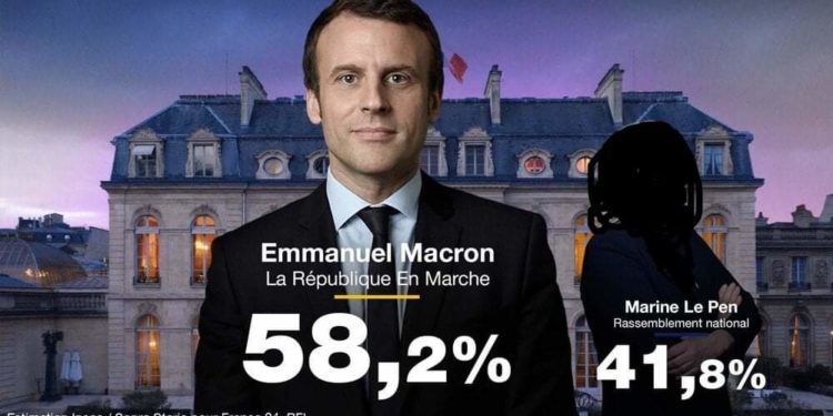 فوز ماكرون في الانتخابات الرئاسية الفرنسية
