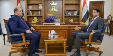 الغزي وجبار جودي يناقشان تفعيل آلية لتوزيع قطع الأراضي على الفنانيين