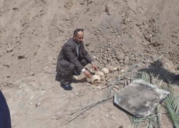 العثور على مقبرة جماعية في محافظة النجف + صور