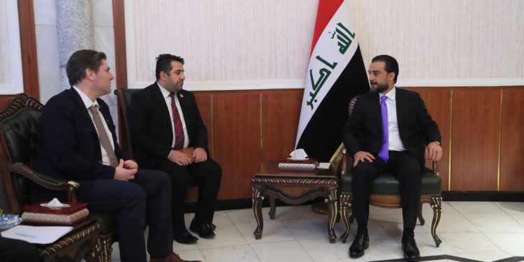 الحلبوسي يستقبل وفداً دنماركياً من (اللجنة البرلمانية لحلف الناتو)