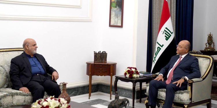 برهم صالح يلتقي إيرج مسجدي تزامناً مع انتهاء مهامه في العراق